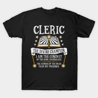 Cleric, Dungeons & Dragons - The Divine Champion T-Shirt